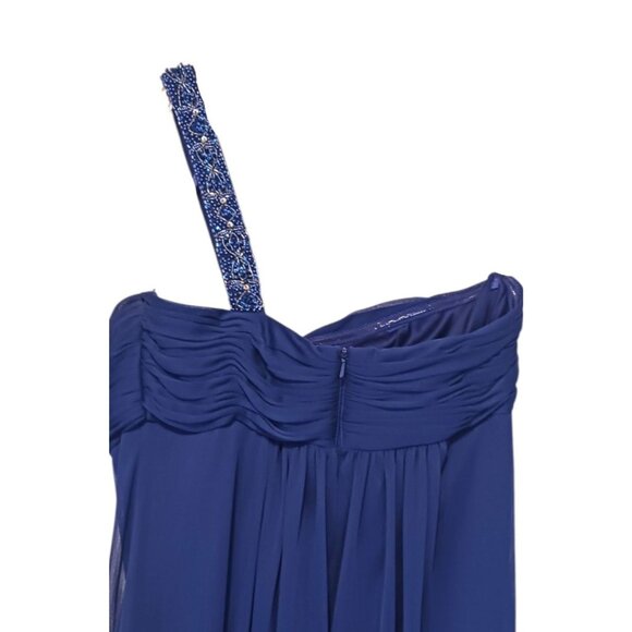 Y2K Cache Baby Doll Cocktail Dress 10 Asymmetric One Shoulder Flouncy Formal - Picture 4 of 5